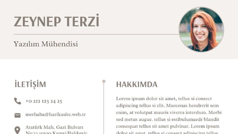PROFESYONEL CV, ÖZGEÇMİŞ(TR, İNG)