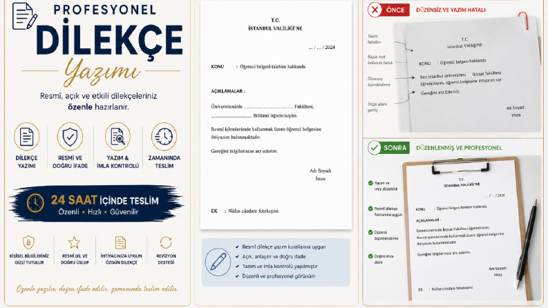 Profesyonel Dilekçe Hazırlama ve Düzenleme Hizmeti