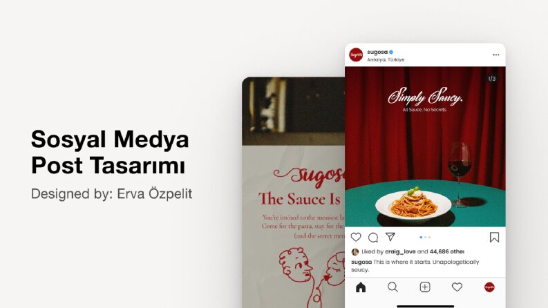 Sugosa İtalyan Restoran | Sosyal Medya Post Tasarımları
