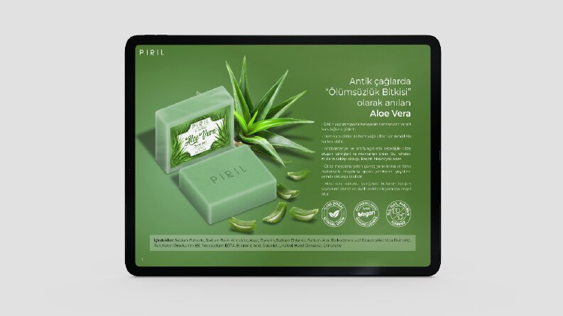 Pırıl Sabunları E-Katalog Tasarımı