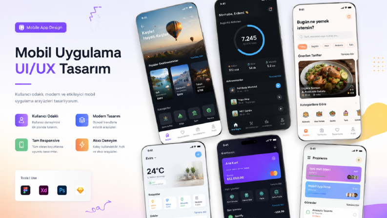 Modern Web ve Mobil UI/UX Tasarımları