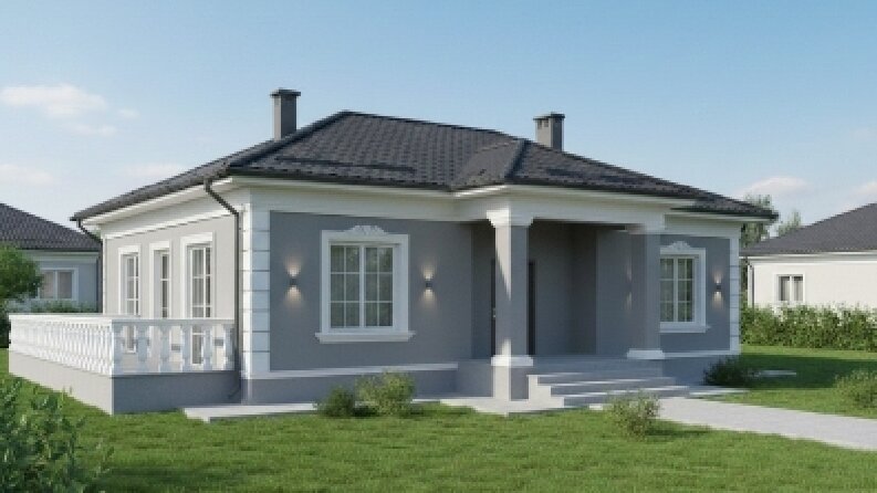 Tek Katlı Müstakil Konut Projesi – 3D Dış Mekân Görselleştirme