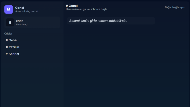 Chatly-Gerçek zamanlı chat uygulaması
