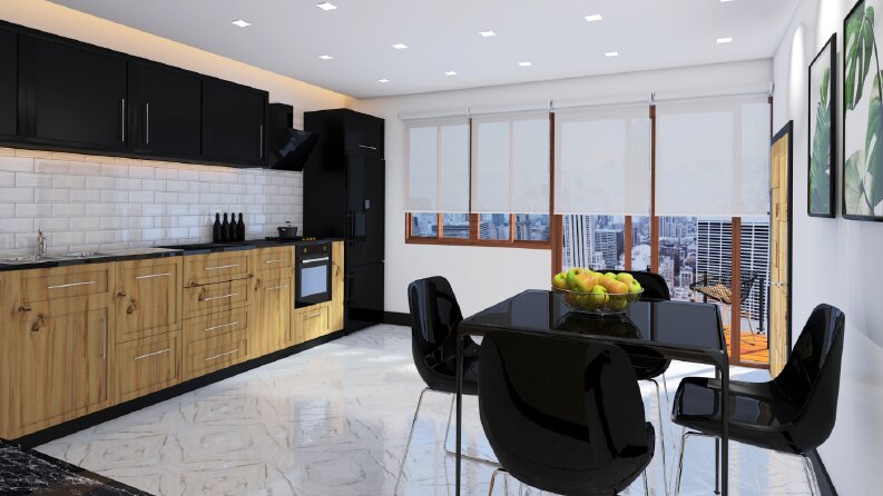 Mütaahit Proje Mutfak Render Çalışması