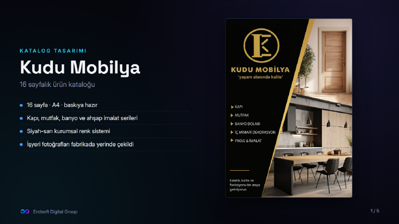 Kudu Mobilya — 16 Sayfalık Ürün Kataloğu