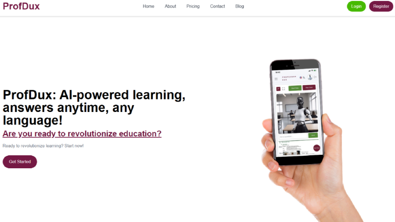 ProfDUX Website Tasarımı