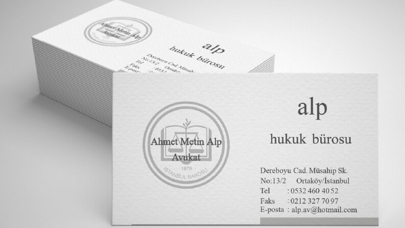 Hukuk Bürosu - Kartvizit Tasarımı