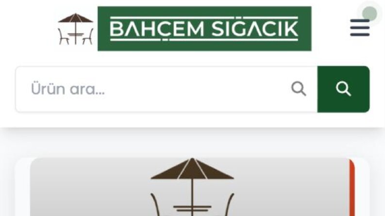 Bahçem Sığacık Online Satış Mağazası Web Yazılımı