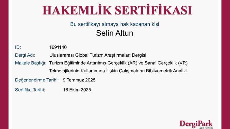 Turizm Akademik Kariyer Danışmanlığı