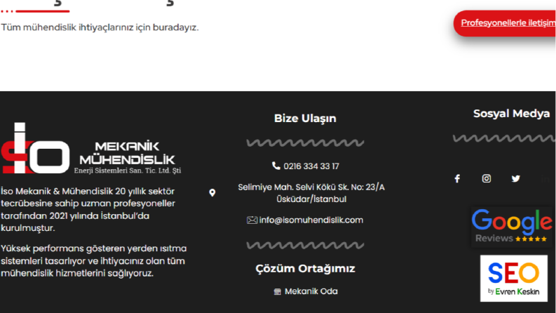 SEO ÇALIŞMASI