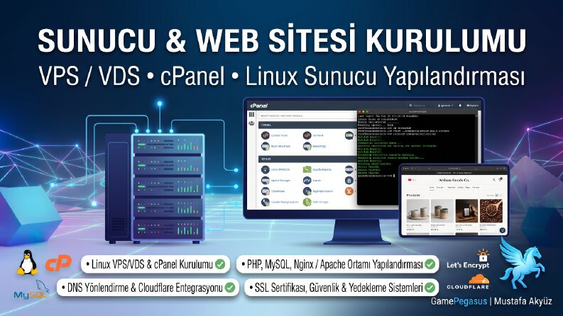 Linux Sunucu (VPS/VDS), cPanel & Web Sitesi Kurulumu