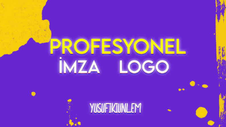 Profesyonel imza logo tasarımı