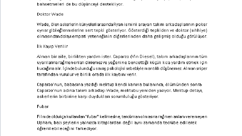 Saving Private Ryan İnceleme