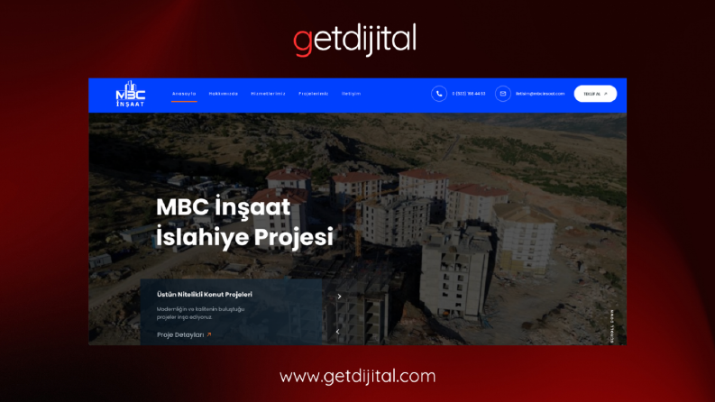 MBC İnşaat - Website Tasarımı