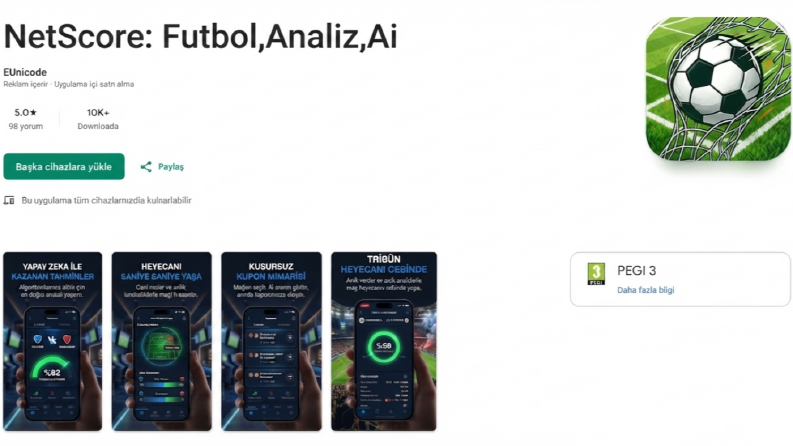 Netscore - Futbol Analiz Mobil Uygulaması