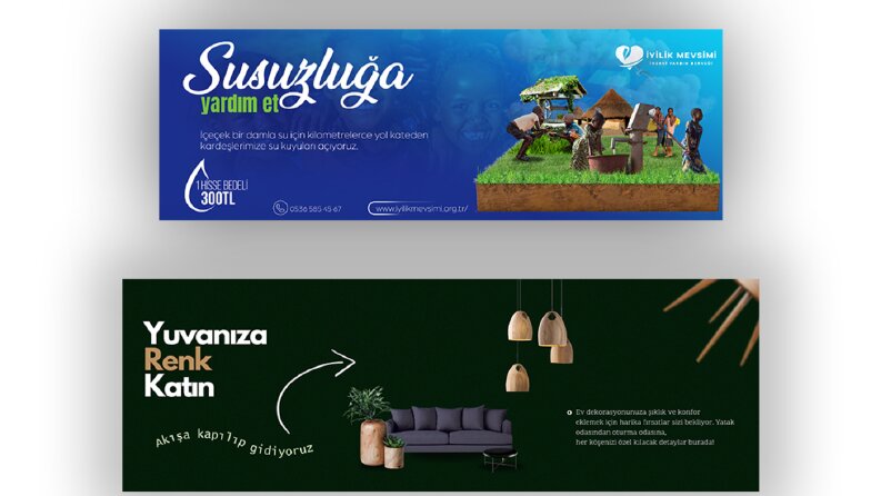 Banner ve slider tasarımı