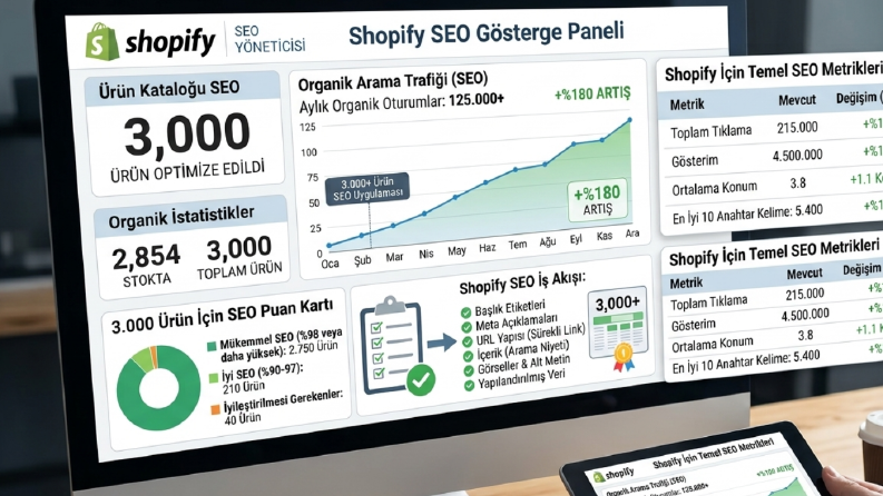 3.000+ Ürünlü E-Ticaret / Dekorasyon Markası SEO Çalışması