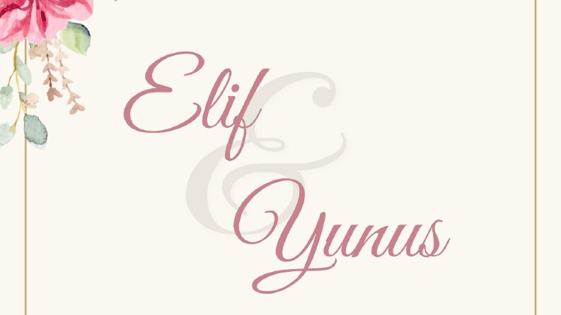 Kişiye Özel Düğün Karşılama Panosu | Canva Tasarımı