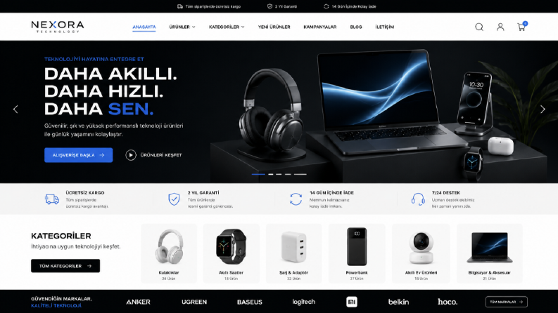 E-Ticaret Dönüşüm Odaklı Site Tasarımları