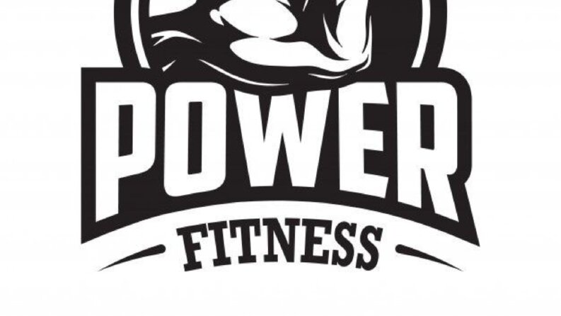 Power Fitness (GYM) için logo tasarım örneği