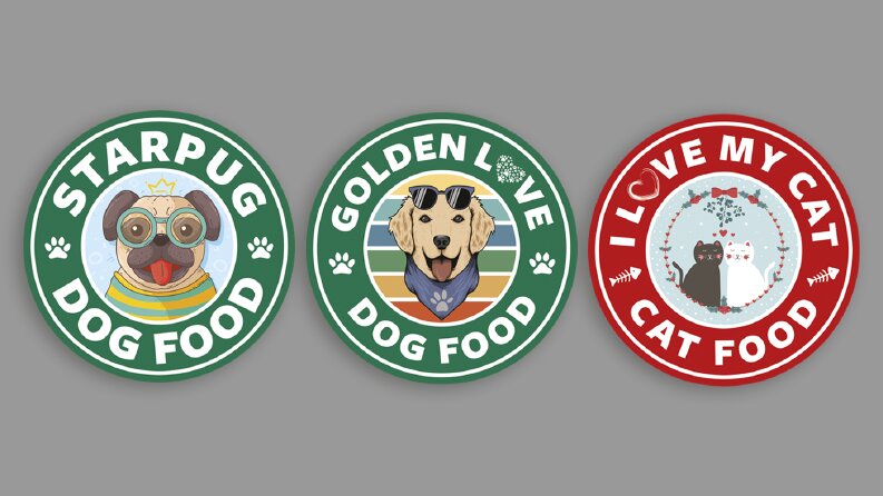 Kedi - Köpek Mama Sticker
