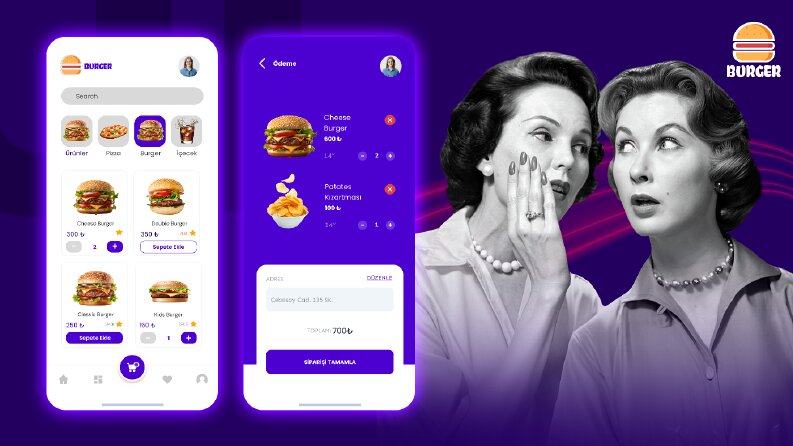 Burger App UI Tasarımları
