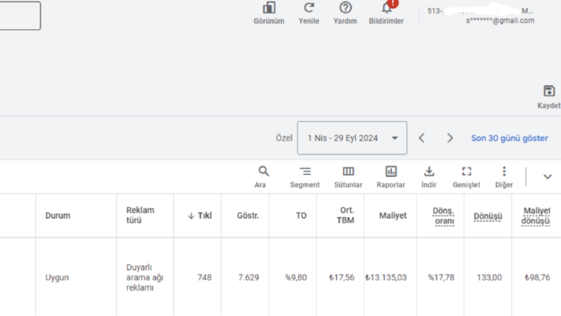 Havalimanı transfer hizmeti için Google ADS hizmeti