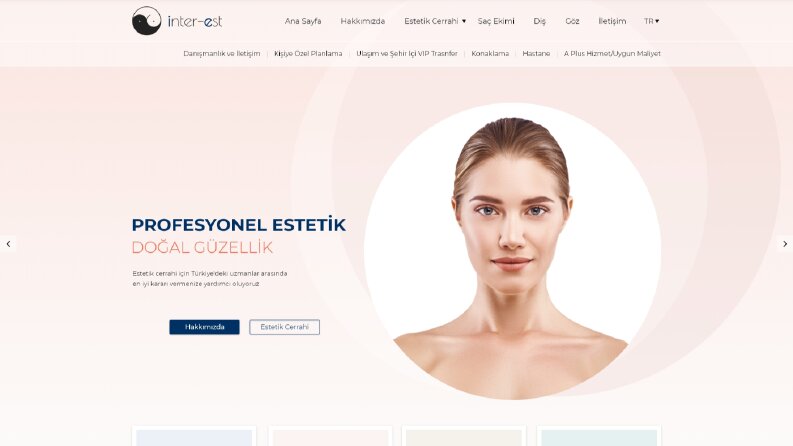 inter-est klinik web site tasarımı