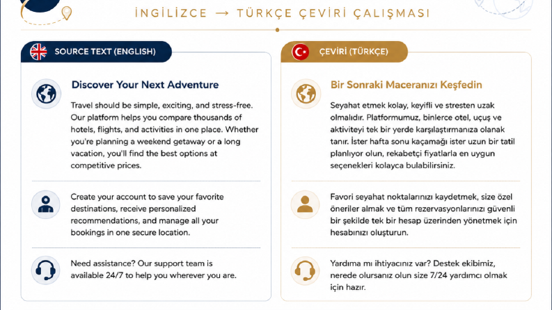Seyahat Uygulaması Lokalizasyonu