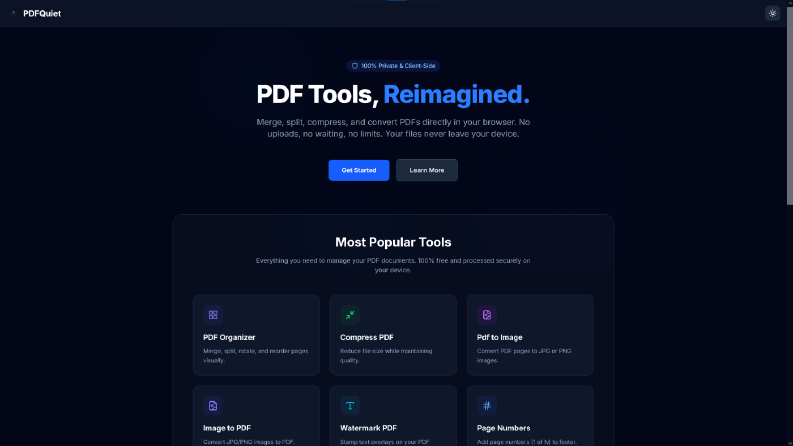 PDFQuiet.com - Kullanışlı PDF Araçları Sitesi