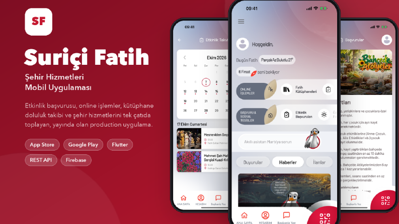 Suriçi Fatih | Flutter Mobil Uygulama Geliştirme