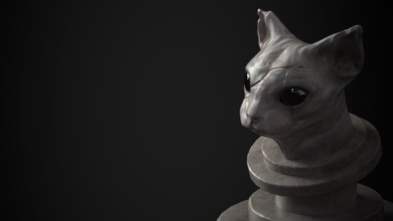 Sfenks Kedi Büstü- Game Prop