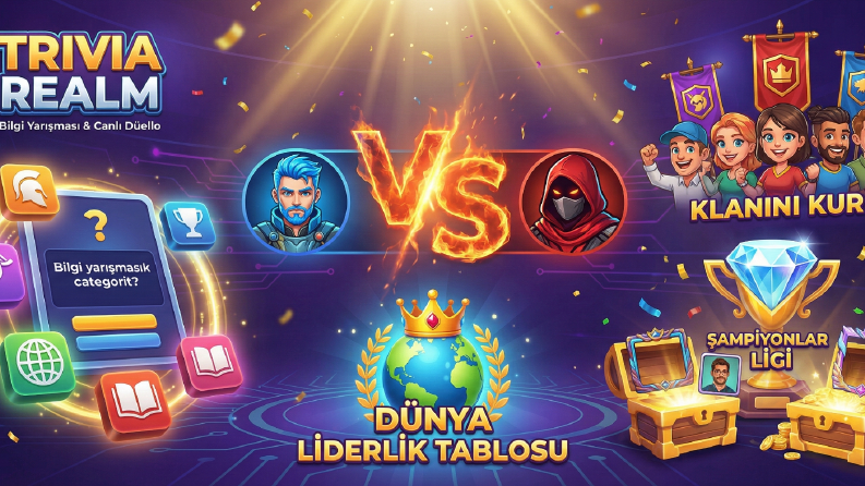Trivia Realm — Bilgi Yarışması Mobil Oyunu