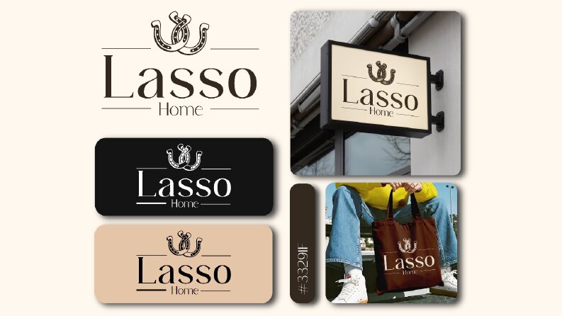 Lasso home - Minimal logo tasarımı