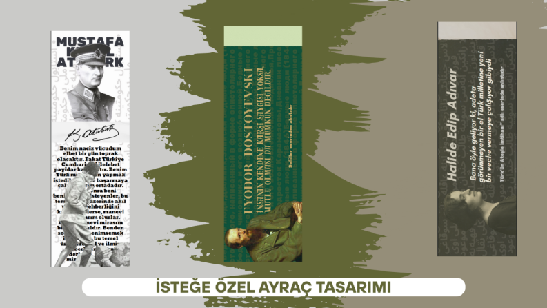 İsteğe Özel Kitap Ayracı Tasarımları
