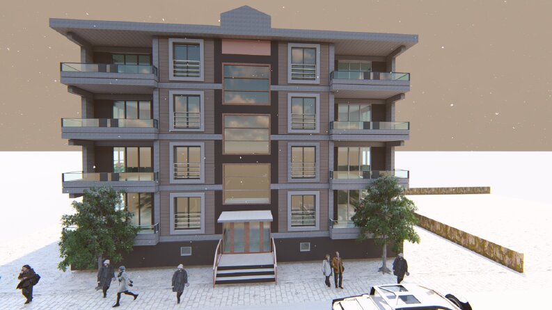 Apartman Cephe Tasarımı