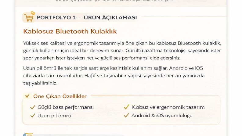 SEO Uyumlu Ürün Açıklaması Satış Odaklı İçerik