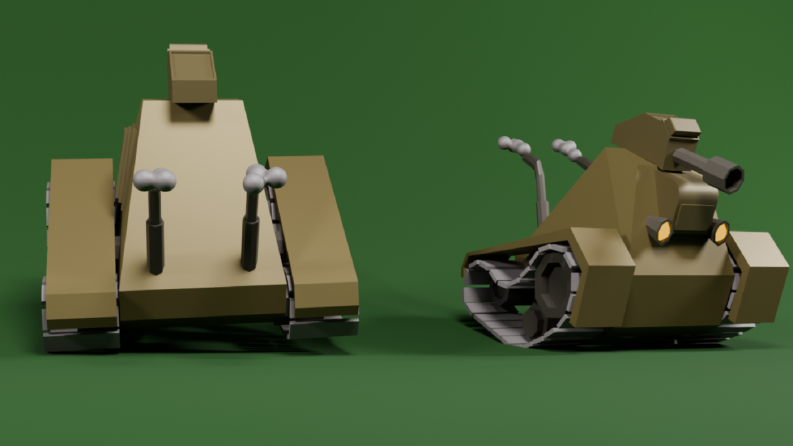 Low Poly Tank Modelleme 