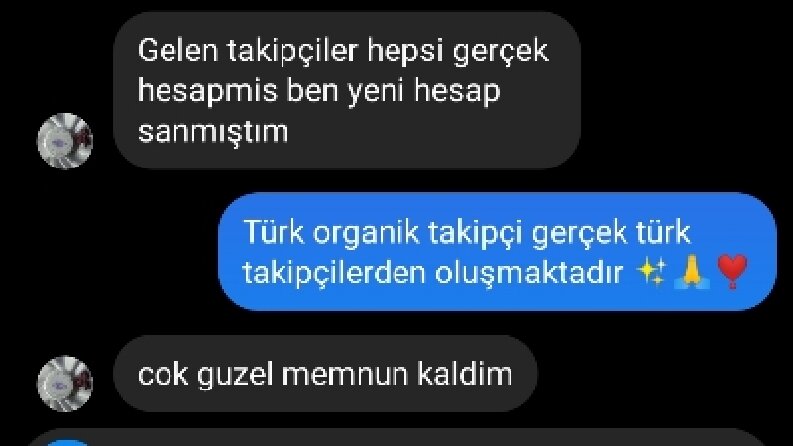 Türk organik takipçi 