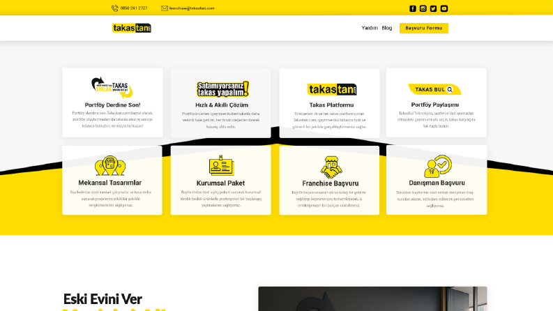 Takastan.com - UX/UI  Tasarım