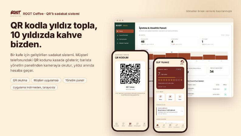 ROOT Coffee — QR Kodlu Kafe Sadakat Uygulaması ve Paneli