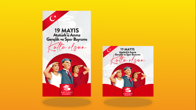 Mopcons Akademi 19 mayıs ınstagram post ve story çalışması