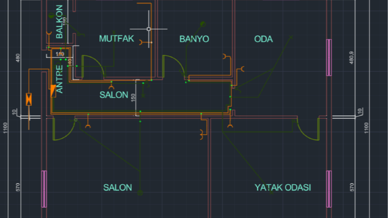 Şantiye elektrik tesisatı çizimi
