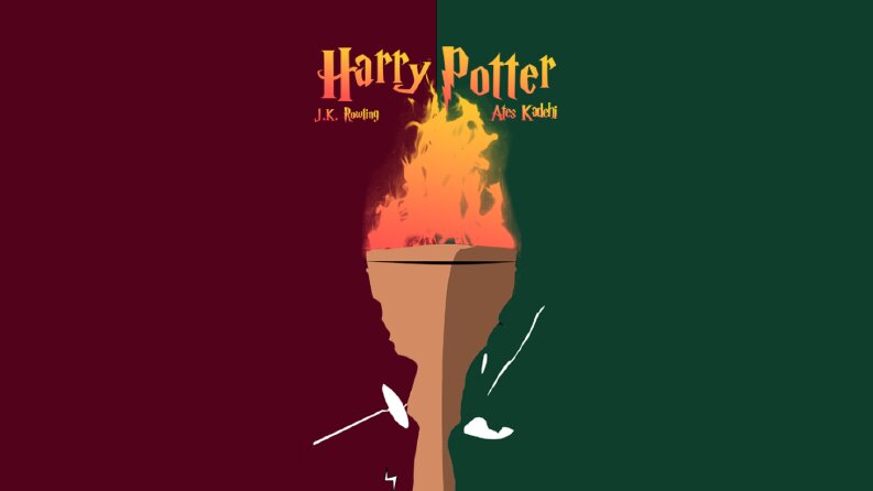 Harry Potter Kitabına yaptığım Kavramsal Kitap Kapağım