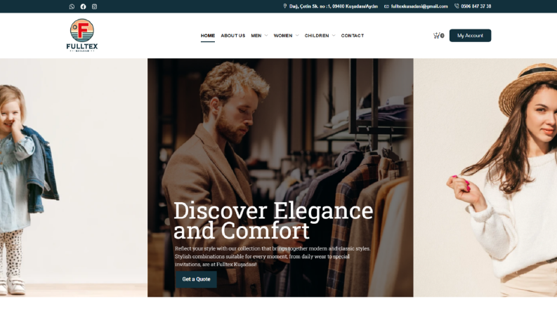 Fulltex Kusadasi Website Tasarımı