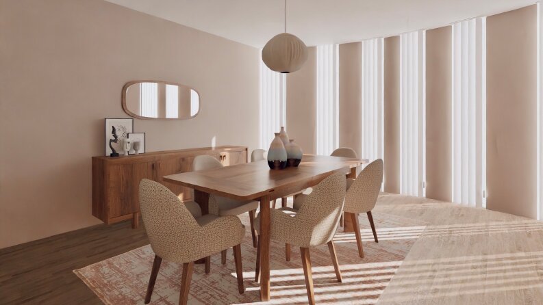 Yemek odası- 3D görselleştirme