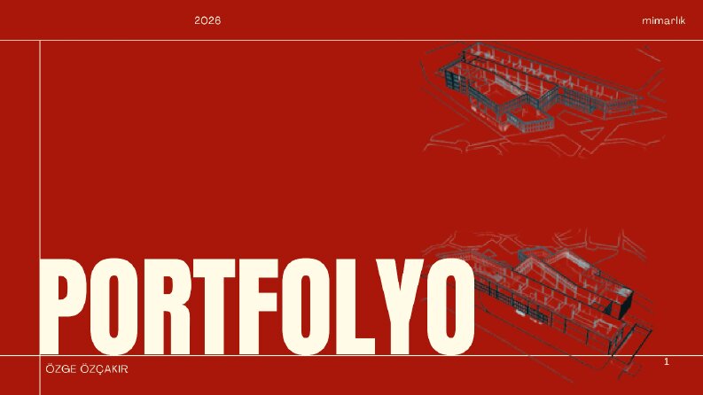 Mimari portfolyo