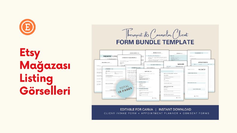 Etsy Listing Görselleri Tasarımı