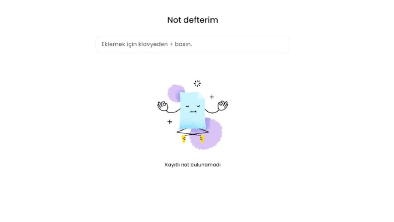 Not Uygulaması