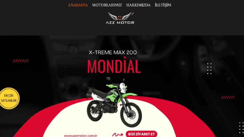 Motosiklet bayisine web sitesi yapımı